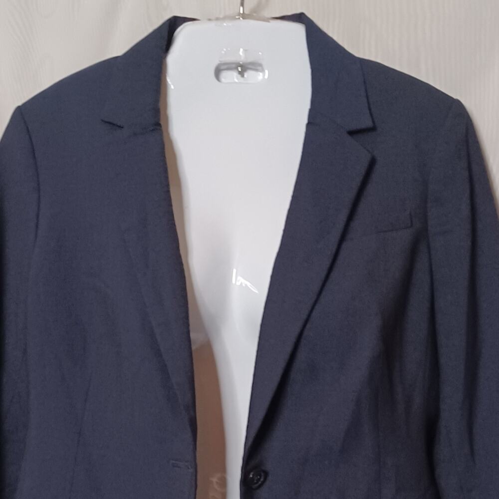BANANA REPBULIC Dark Blue Wool Single Breasted Blazer. 8P - Picture 5 of 14